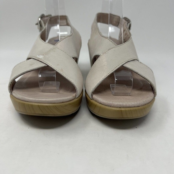 Dansko Jacinda Slingback Sandal Chunky Platform Champagne Women's EU 37 (US 6.5) - Picture 5 of 12